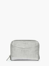 Coin Purse Leather Etincelle Irise Etrier Silver etincelle irisee EETI900