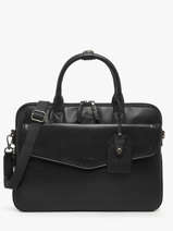 Leather Flandres Briefcase 1 Compartment Etrier Black flandres EFLA8241