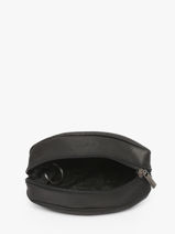 Coin Purse Oil Leather Etrier Black oil EOIL041-vue-porte