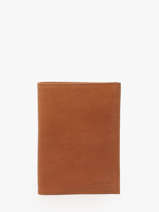 Leather Wallet Oil Etrier Brown oil EOIL271