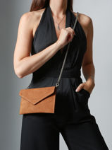 Medium Leather Paddock Clutch Bag Etrier Brown paddock TLOS1670-vue-porte